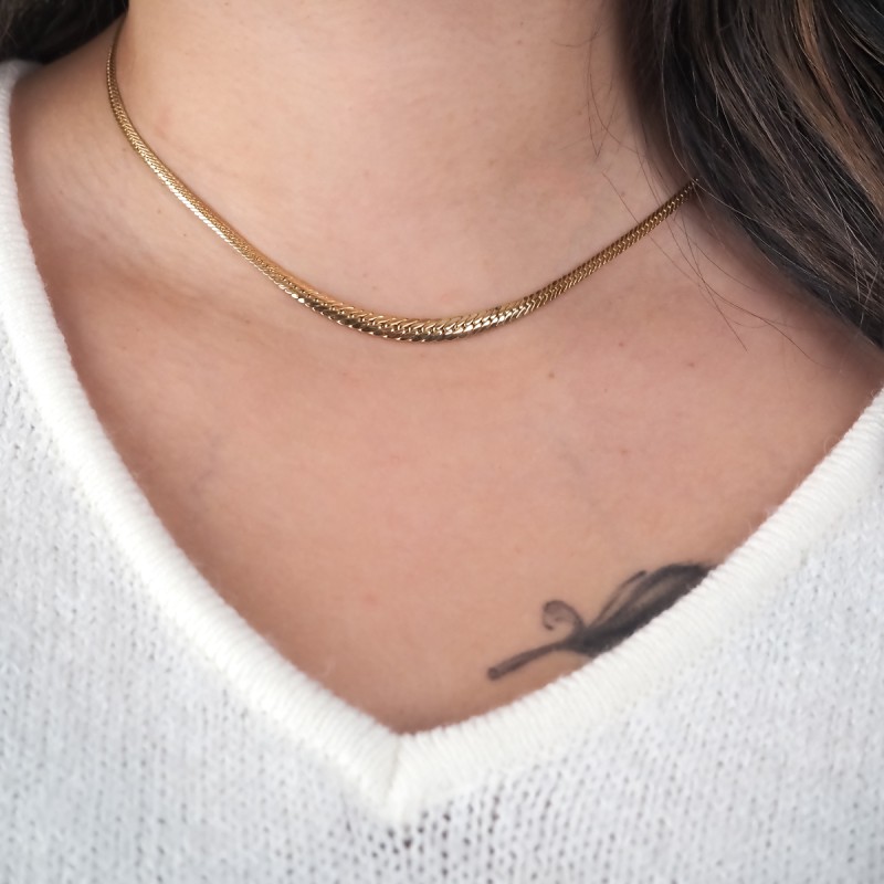 Collier Maille anglaise or375 jaune 2.5MM