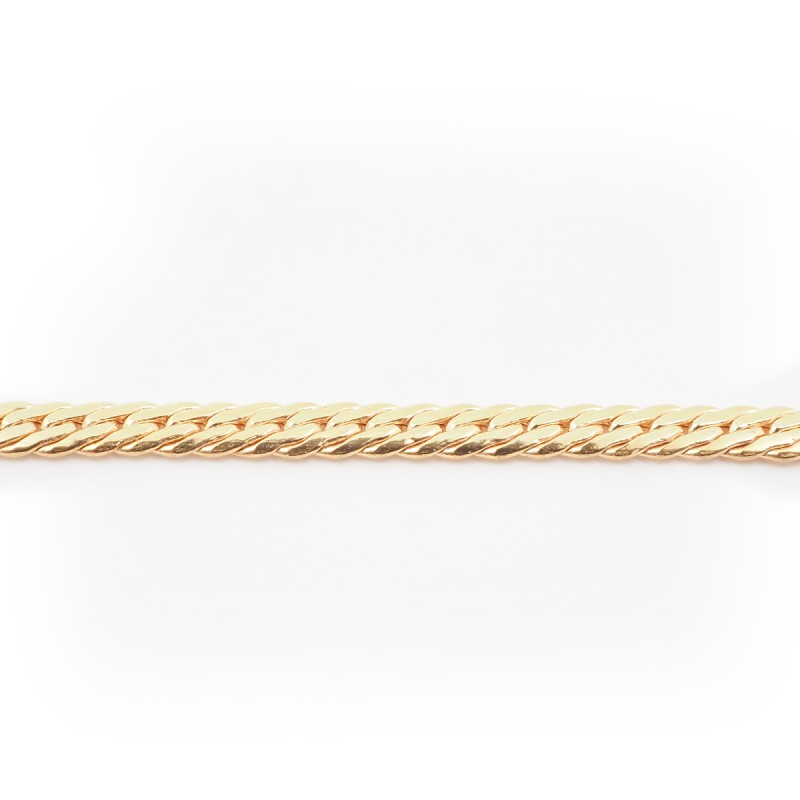 Bracelet Maille Anglaise or jaune 375/000