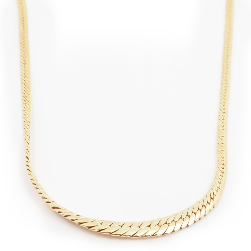 Collier maille anglaise en or jaune 375/000