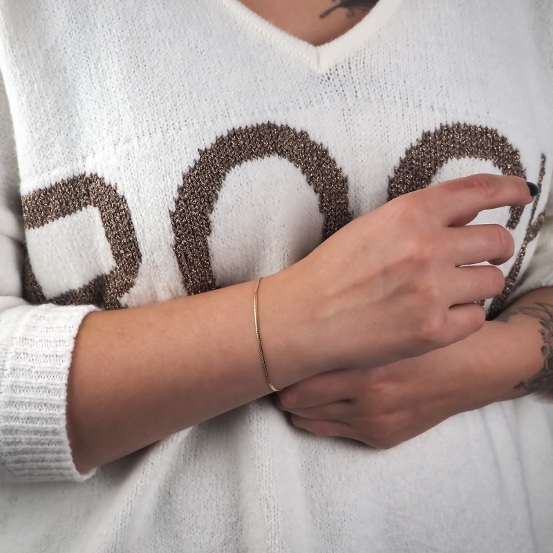 Bracelet Carador or 375/000 herringbone 1.65mm 024981CNJ18