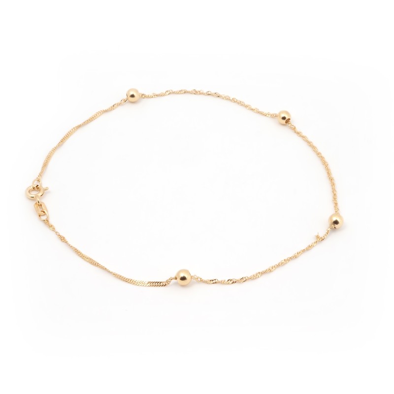 Chaine de cheville Carador Or jaune 375/000