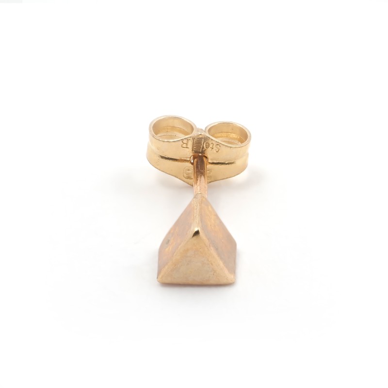 Boucles d'oreilles Carador or jaune femme forme triangle