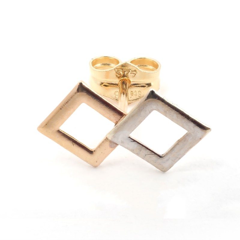 Boucles d’oreilles Carador Ors bicolore 375/000e Graphique