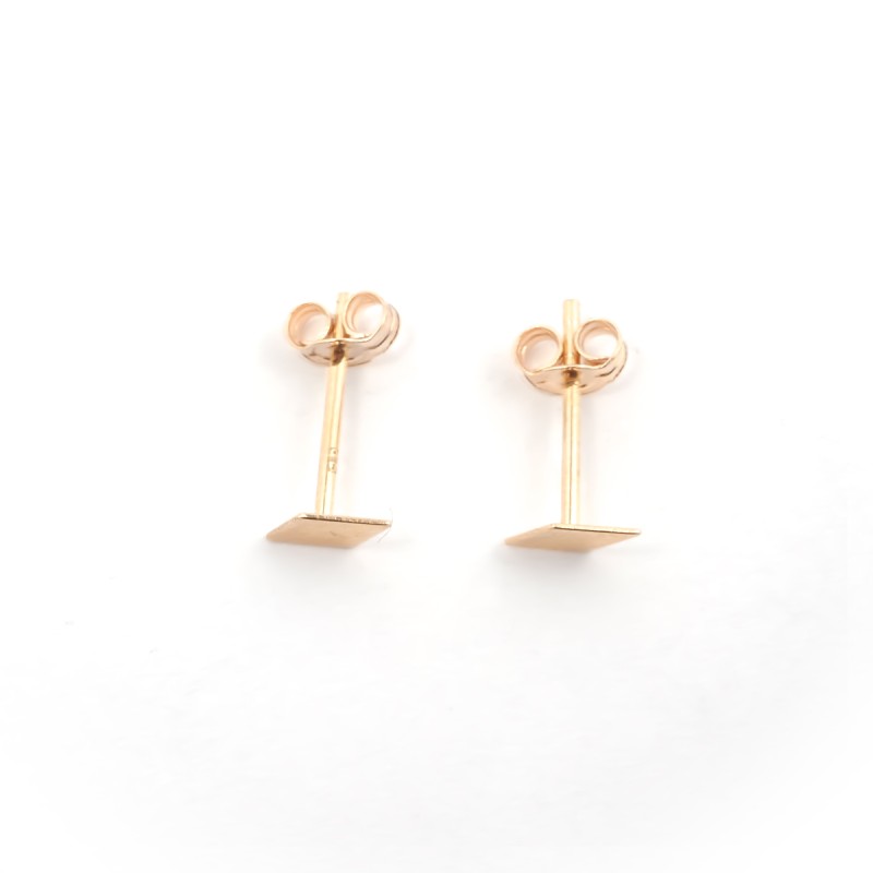 Boucles Carador en forme de losange  Or jaune 375/000e