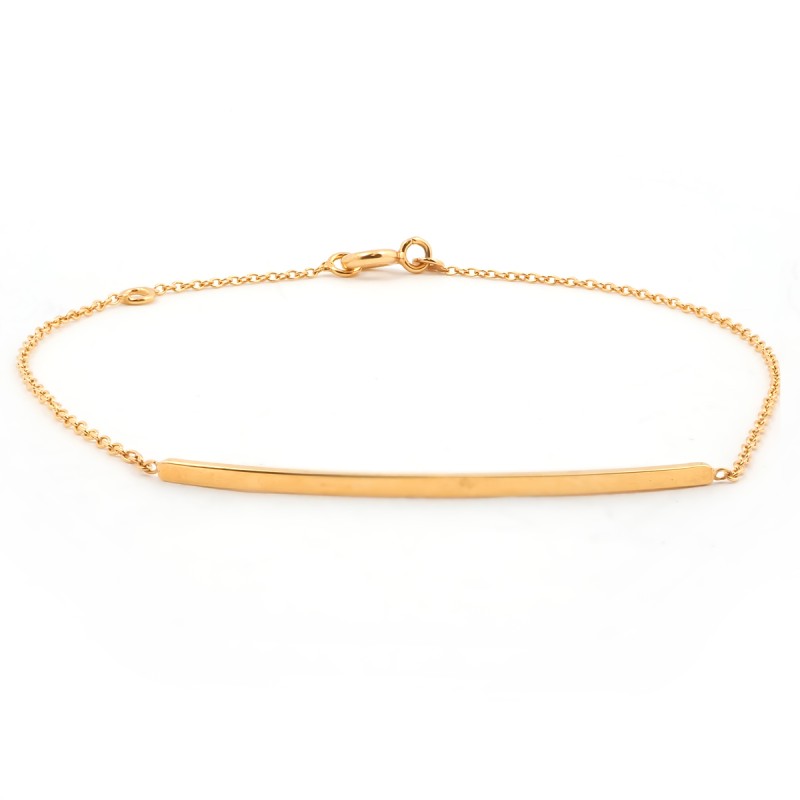 Bracelet femme Carador Ligne  collection graphique en or jaune 375/000