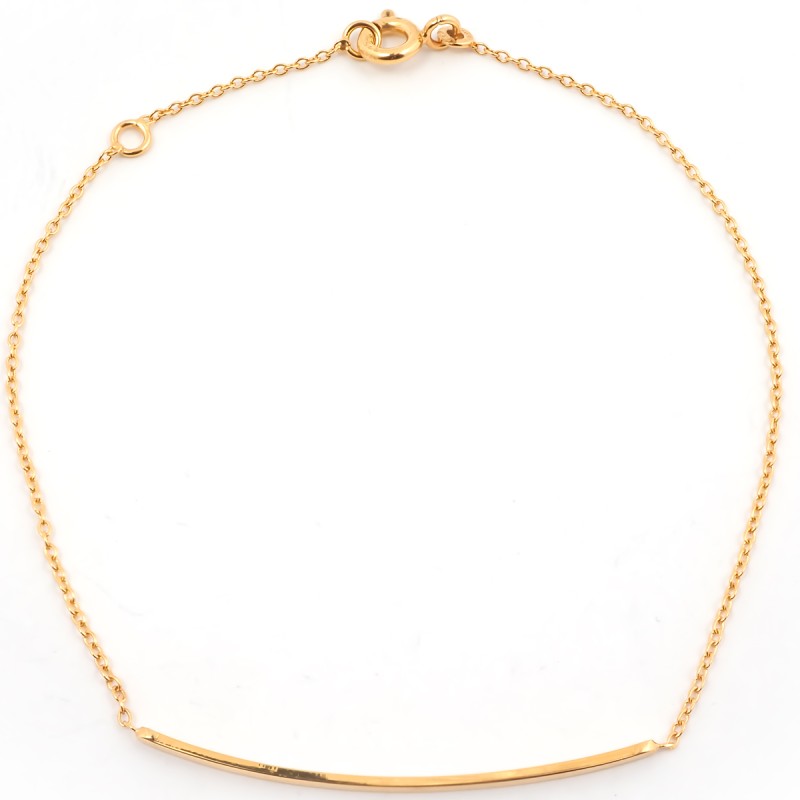 Bracelet femme Carador Ligne  collection graphique en or jaune 375/000