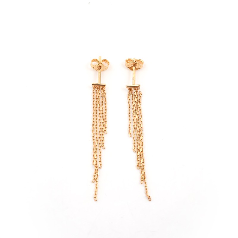 Carador - boucles d'oreilles pendantes or jaune 375/000