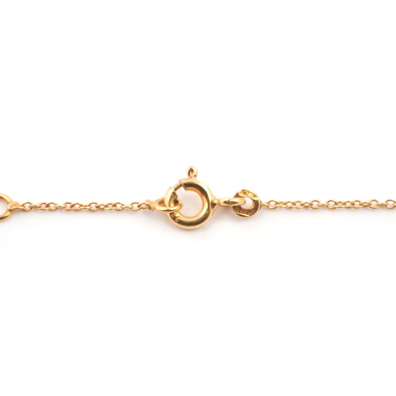 Collier Femme Carador minimaliste ligne courbe or 375/000