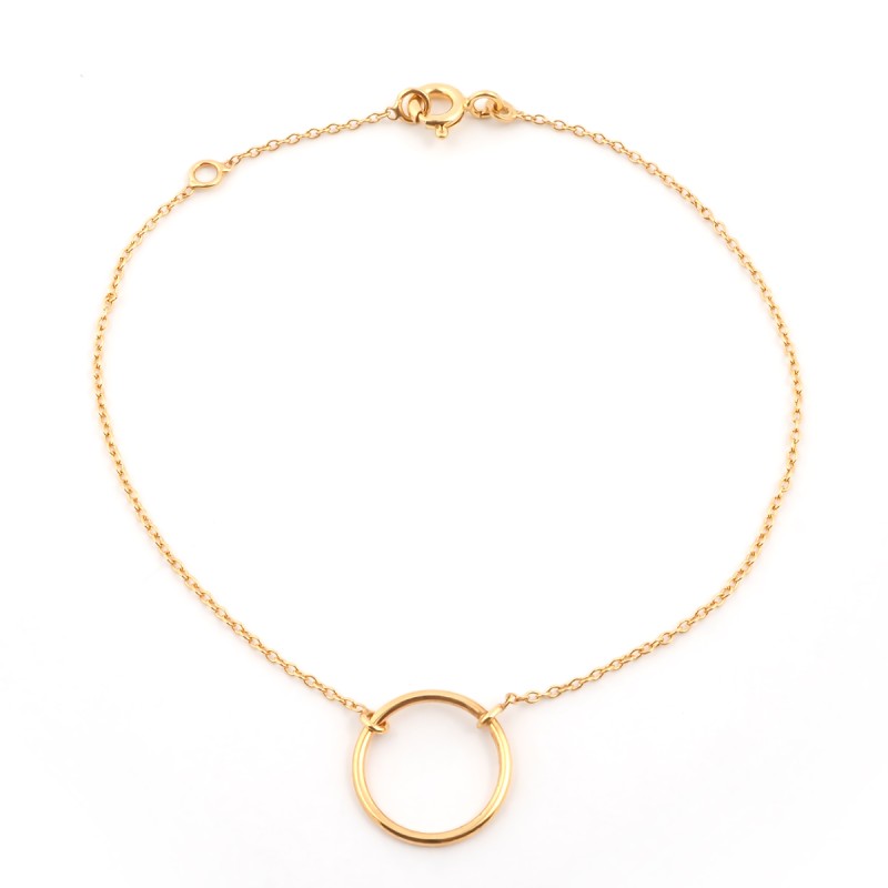 Bracelet femme Carador cercle collection graphique en or jaune 375/000 335BR