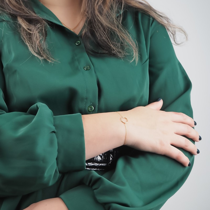 Bracelet femme Carador cercle collection graphique en or jaune 375/000 335BR