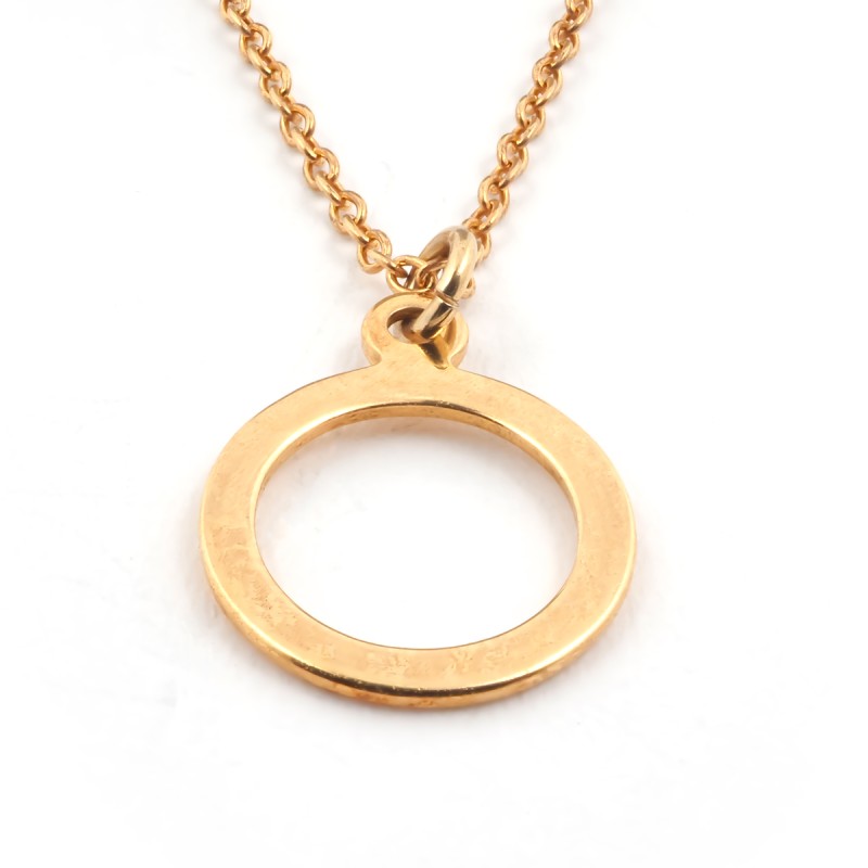 Collier femme Carador cercle collection graphique en or jaune 375/000 335CL