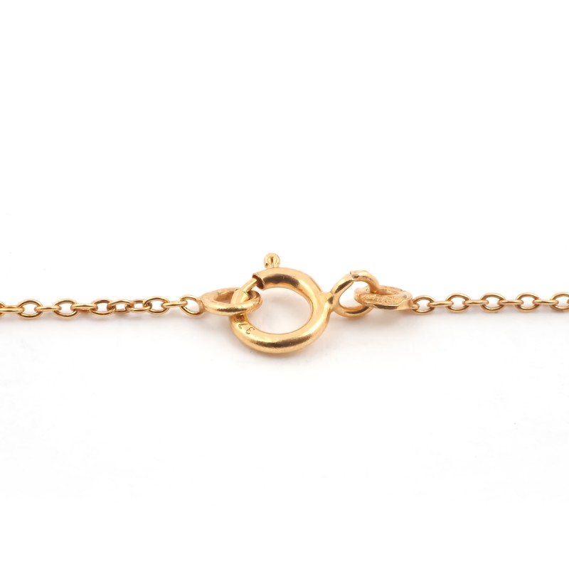 Collier Femme Carador minimaliste cercle or 375/000