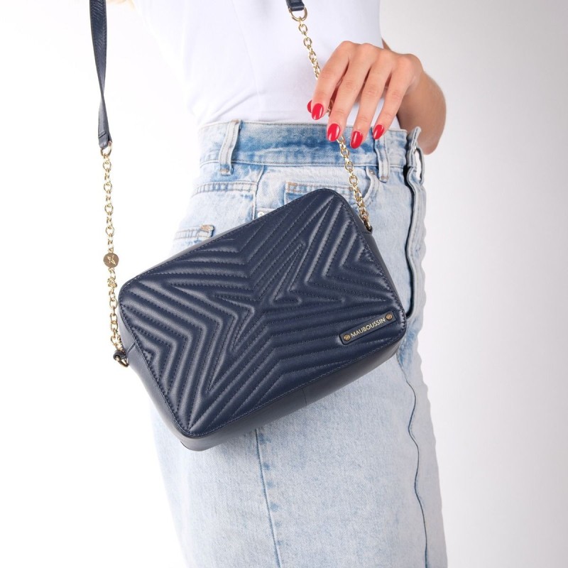 Sac Caméra Mauboussin Belle, Libre et Vraie Bleu Marine