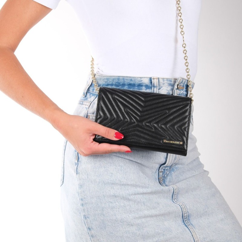 Pochette Miroir Mauboussin Belle, Libre et Vraie Noir