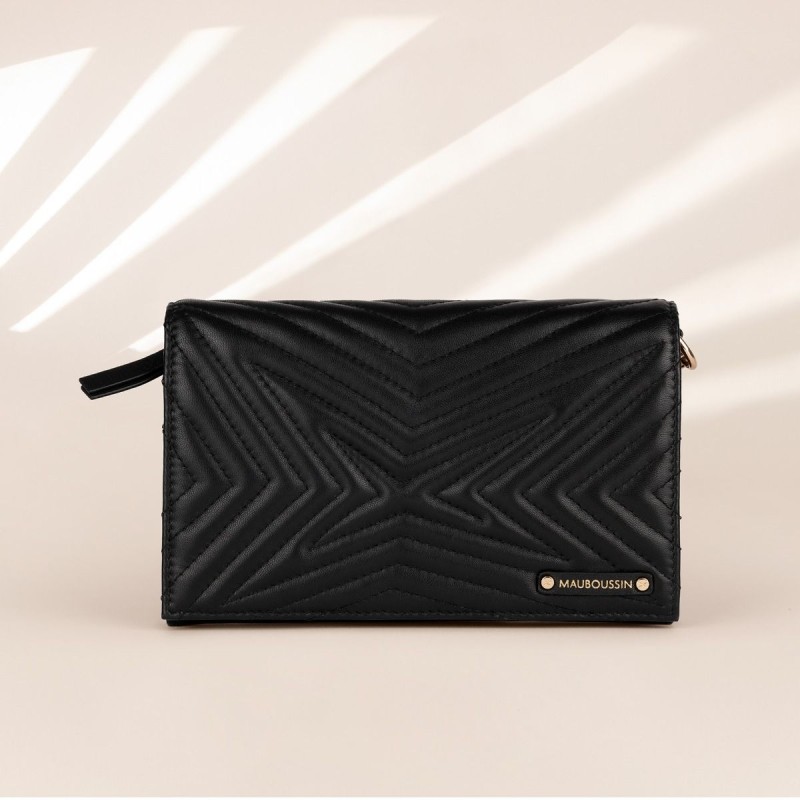 Pochette Miroir Mauboussin Belle, Libre et Vraie Noir