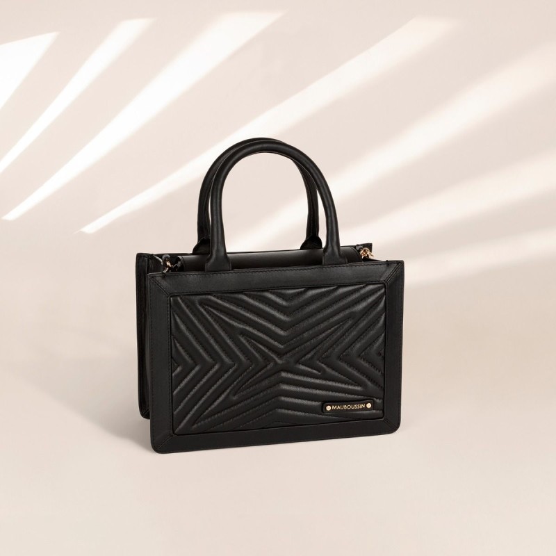 Sac Cabas Mauboussin Belle, Libre et Vraie Noir Petit modèle