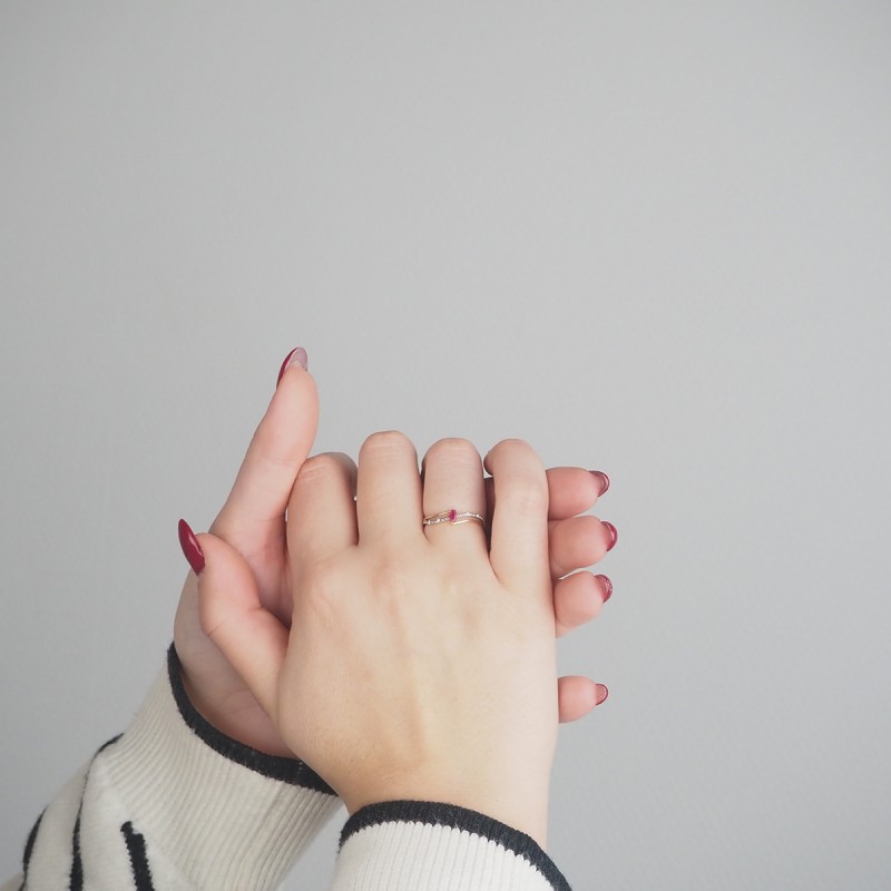 Bague Carador Rubis et Or 375/000