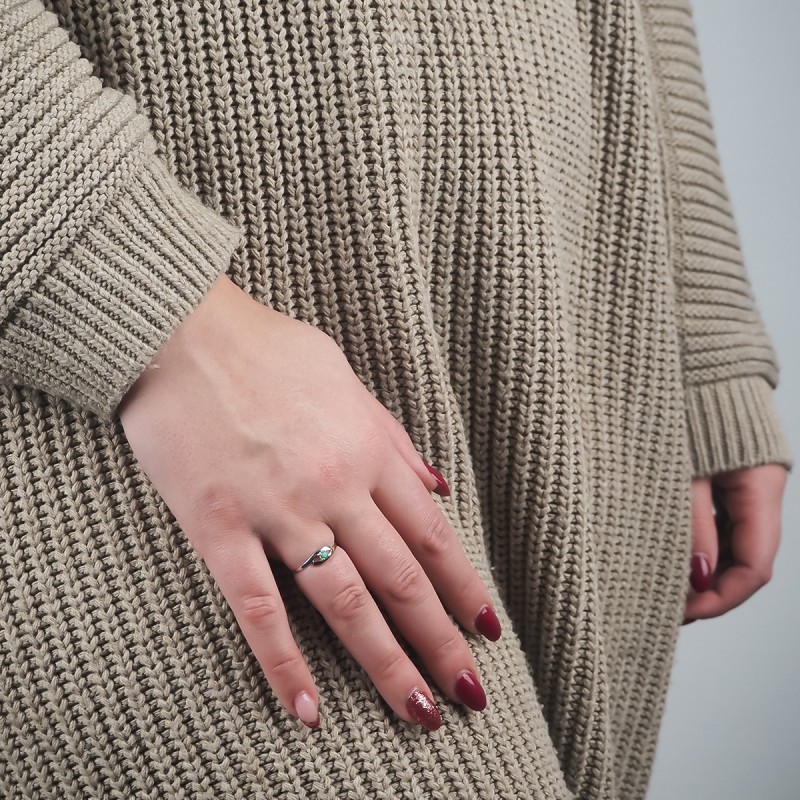 Bague Carador deux ors  375/000 et Émeraude