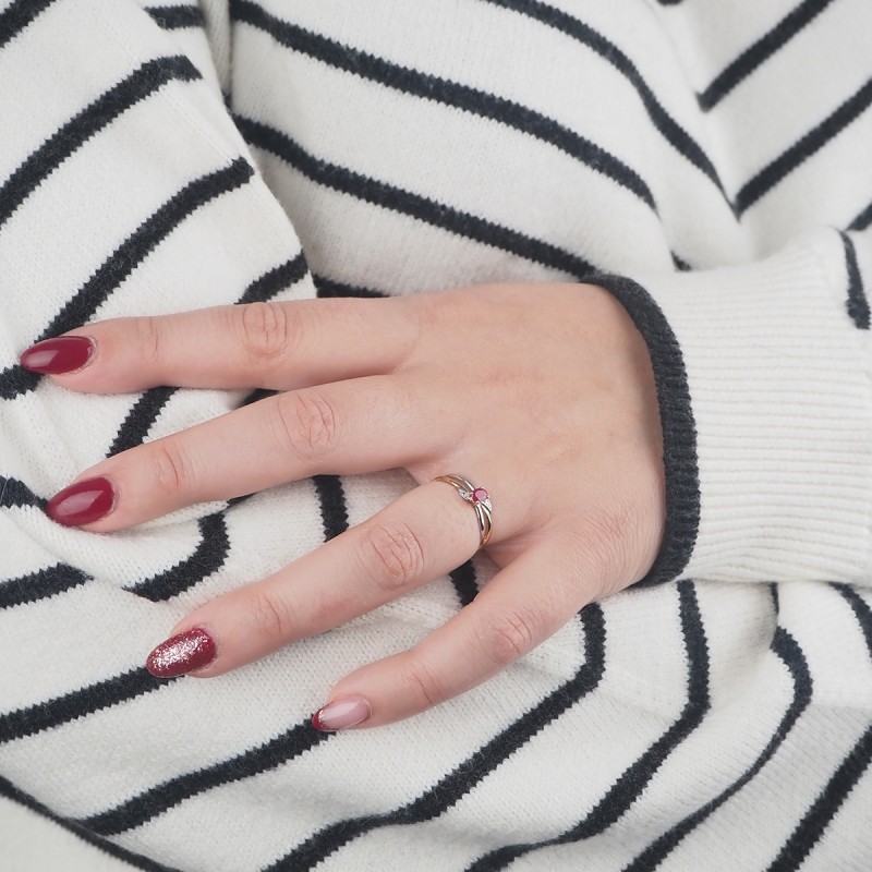 Bague Femme Carador Rubis et Or 375/000