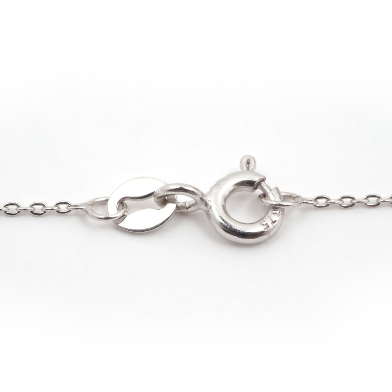 Collier Carador Or blanc 375/000 et pendentif rubis