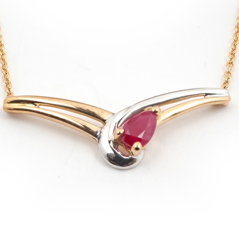 Collier Carador Or jaune 375/000 et Rubis