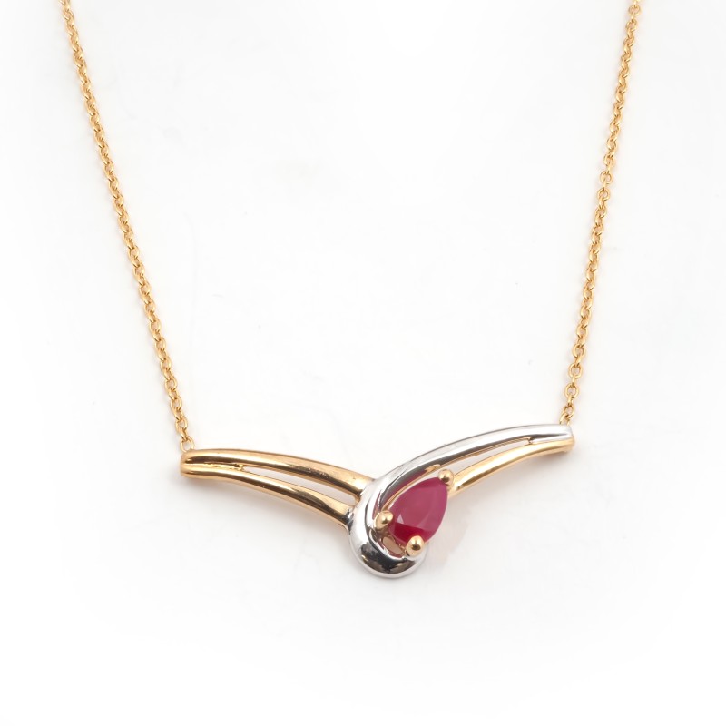 Collier Carador Or jaune 375/000 et Rubis