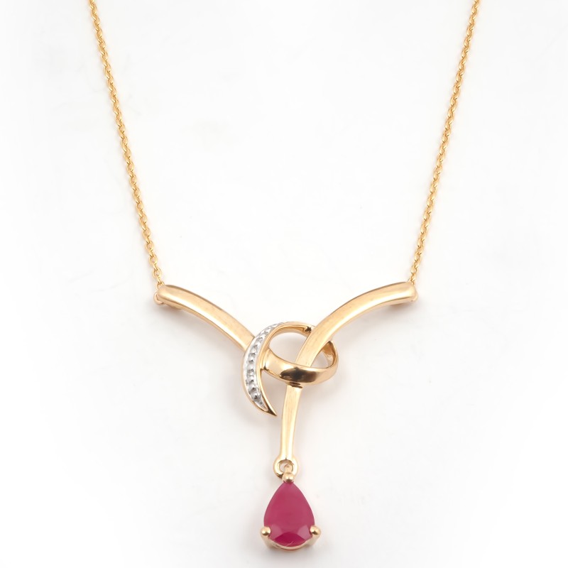 Collier Carador Rubis et Or jaune 375/000