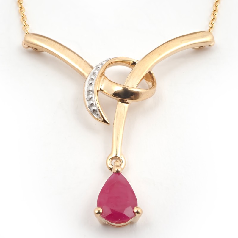 Collier Carador Rubis et Or jaune 375/000