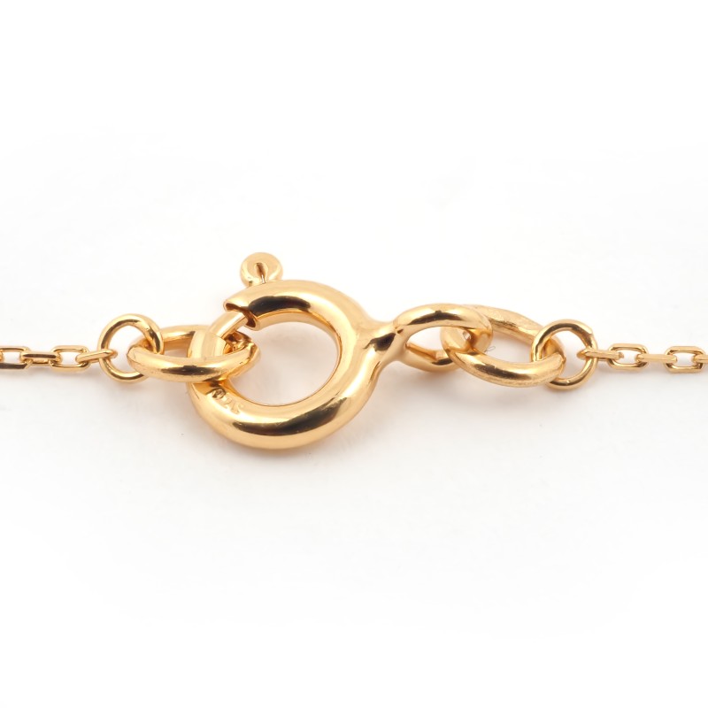 Bracelet fantaisie en or jaune 375/000 et topaze