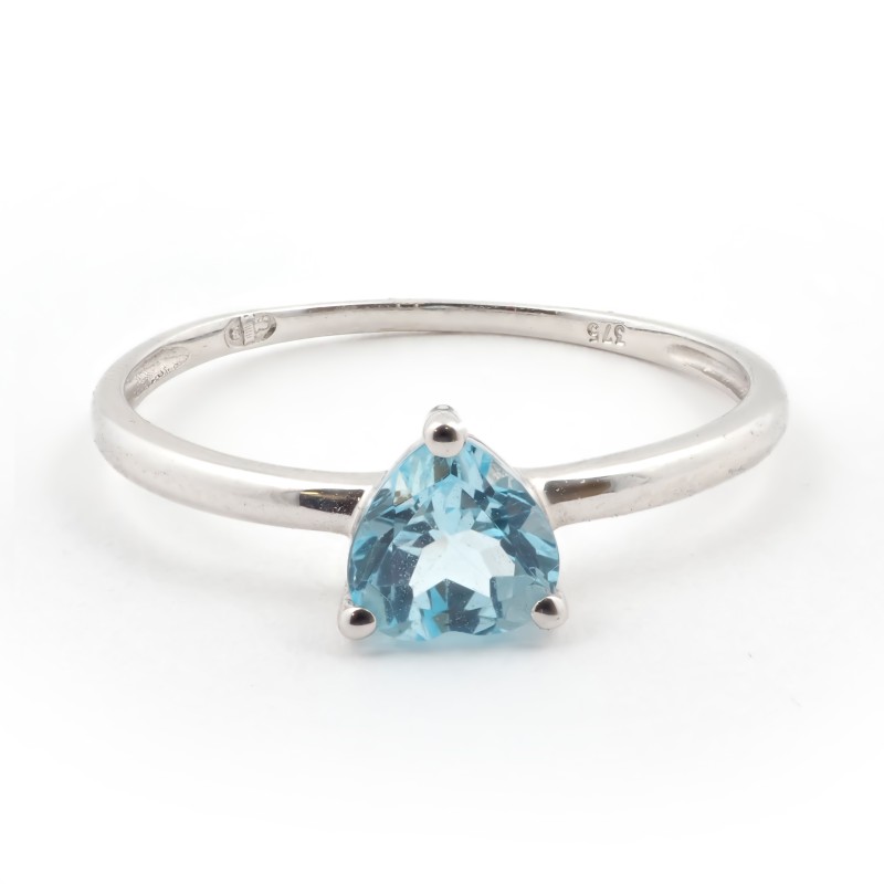 Bague Carador fantaisie Or blanc 375/000 et Topze