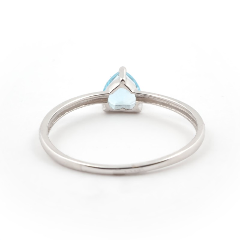 Bague Carador fantaisie Or blanc 375/000 et Topze