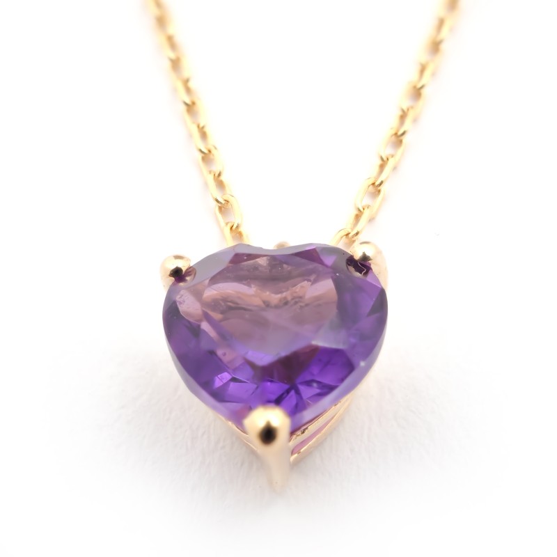Collier Carador Or jaune 375/000e et Améthyste