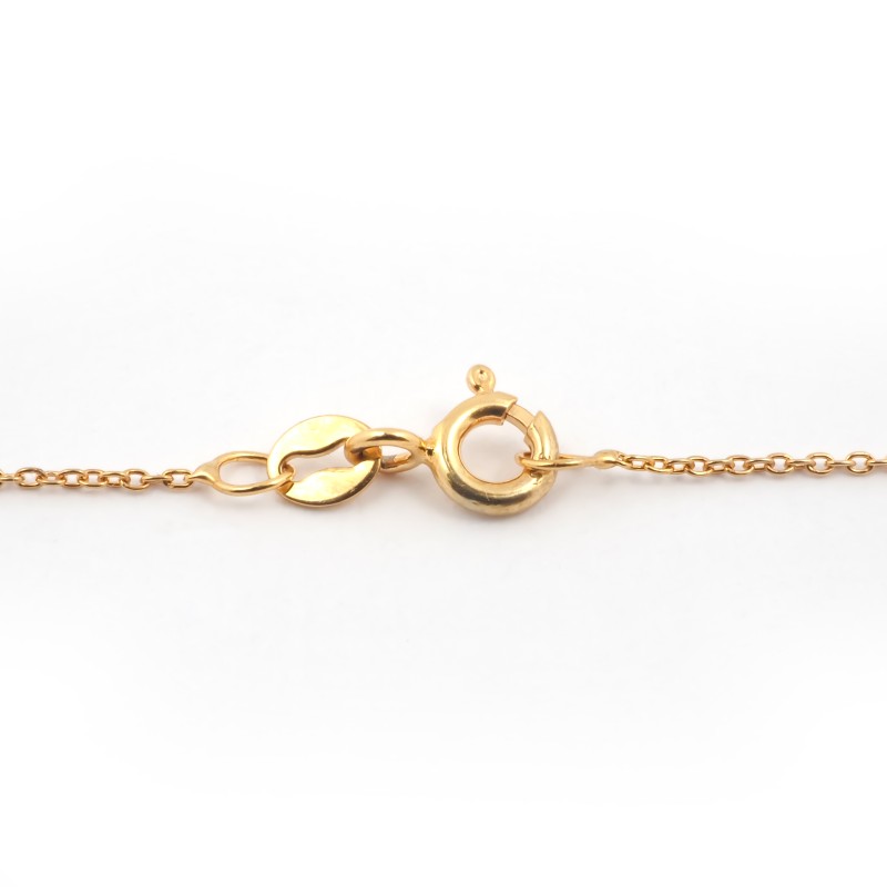 Collier Carador Or jaune 375/000 et Topaze forme poire