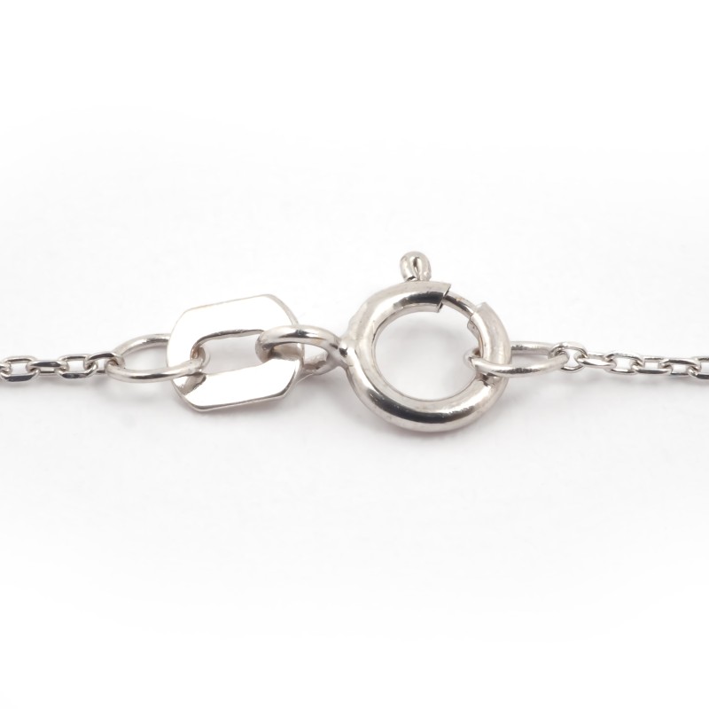 Collier Carador en or blanc 375/000 et topaze