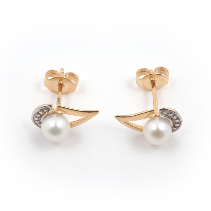 Carador - Boucles d'oreilles Perle et Or jaune 375/000 forme larme