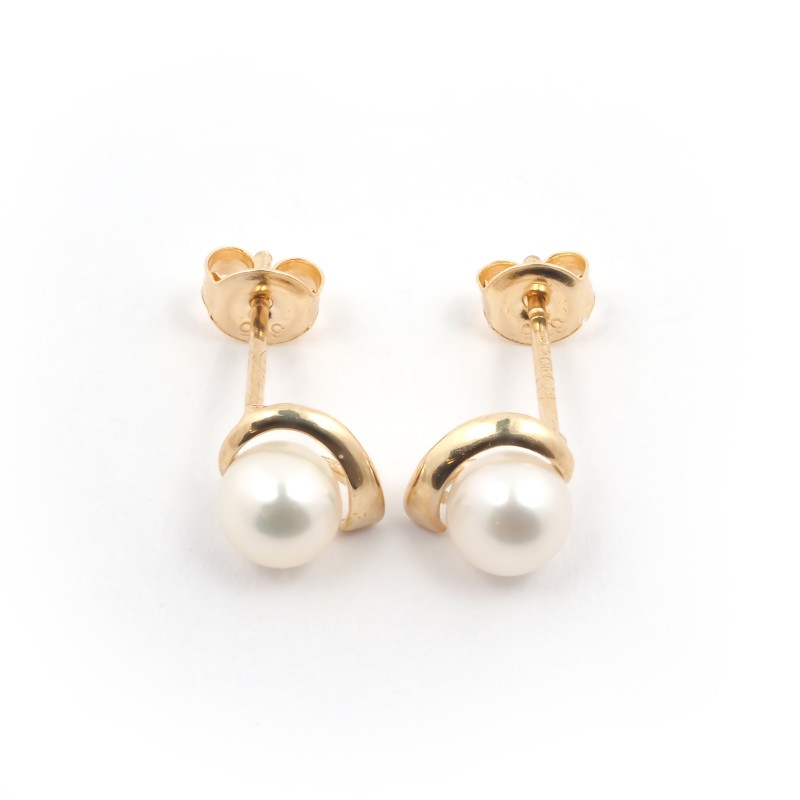 Boucles d'oreilles Carador Or jaune femme 375/000 et perle