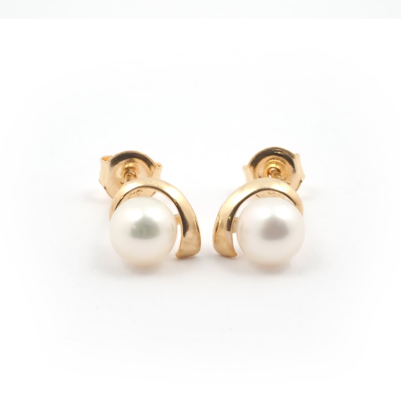 Boucles d'oreilles Carador Or jaune femme 375/000 et perle