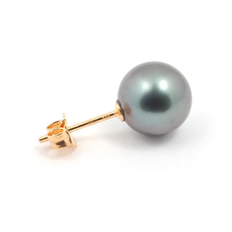 Boucles d'oreilles Carador perle de culture 8 mm, or jaune 375/001