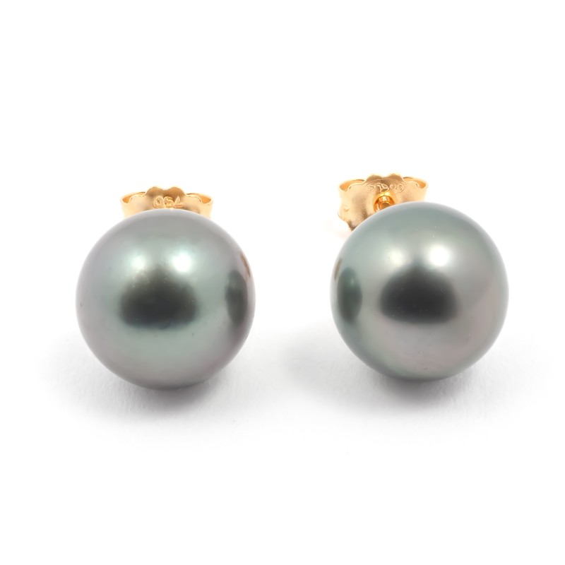 Boucles d'oreilles Carador perle de culture 8 mm, or jaune 375/001