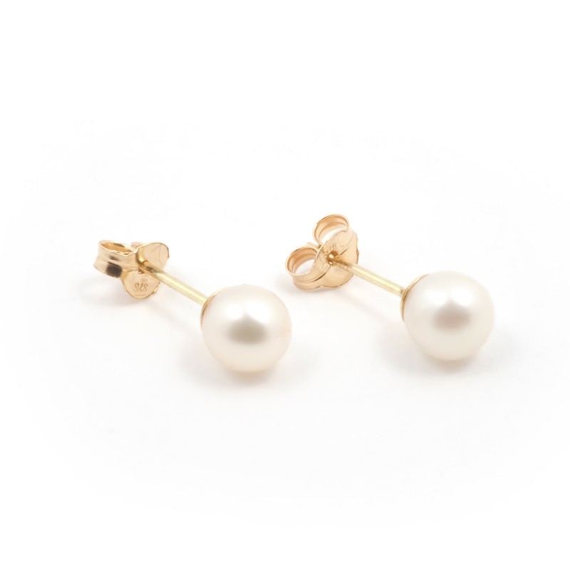 Boucles d'oreilles Carador perles 5 mm en or 375/000