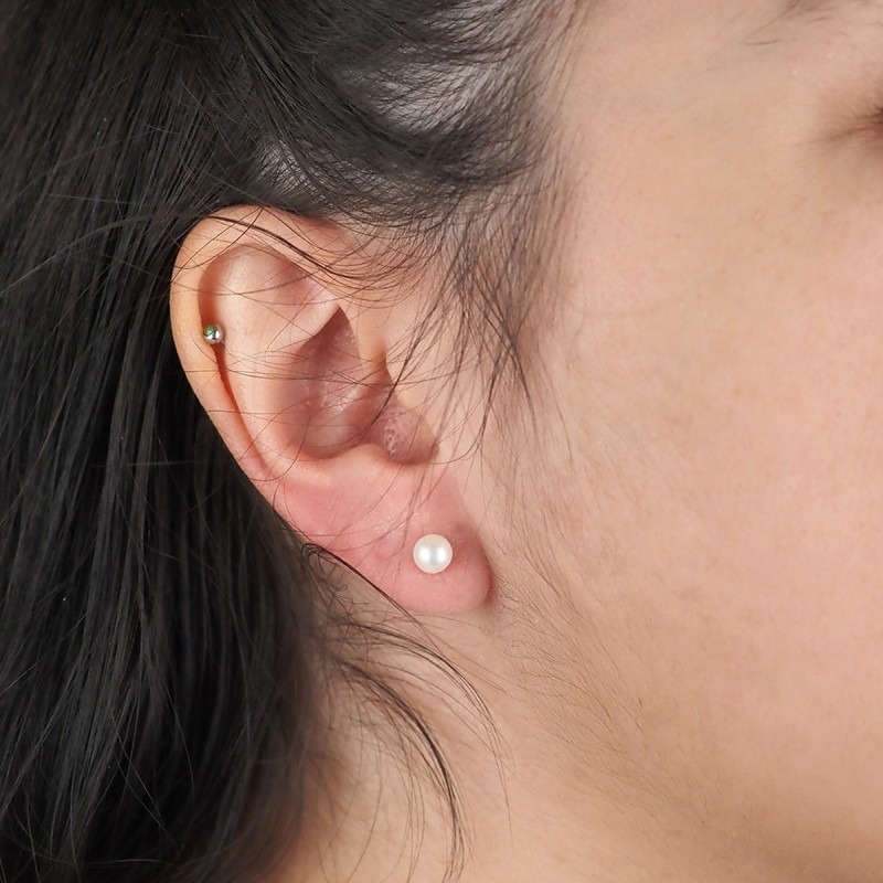 Boucles d'oreilles Carador perles 5 mm en or 375/000