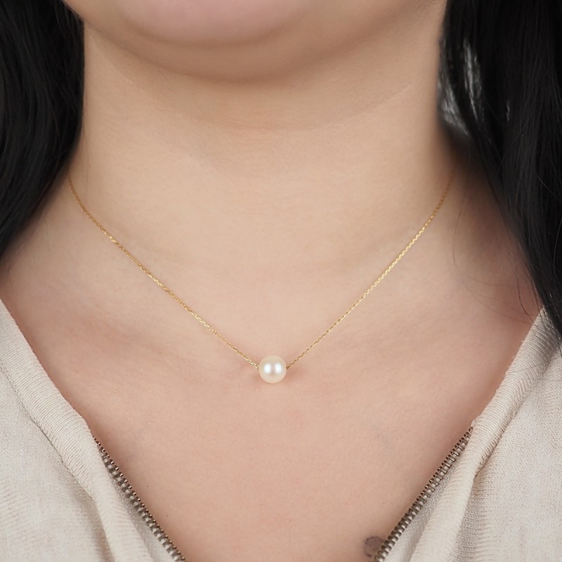 Collier Chaine Perle de Culture OR 375/000 jaune