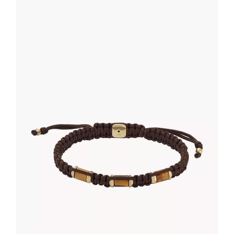 Bracelet Homme Fossil cordon noir