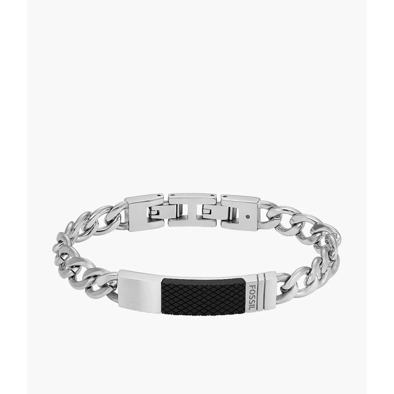 Bracelet Fossil avec plaque en acier
