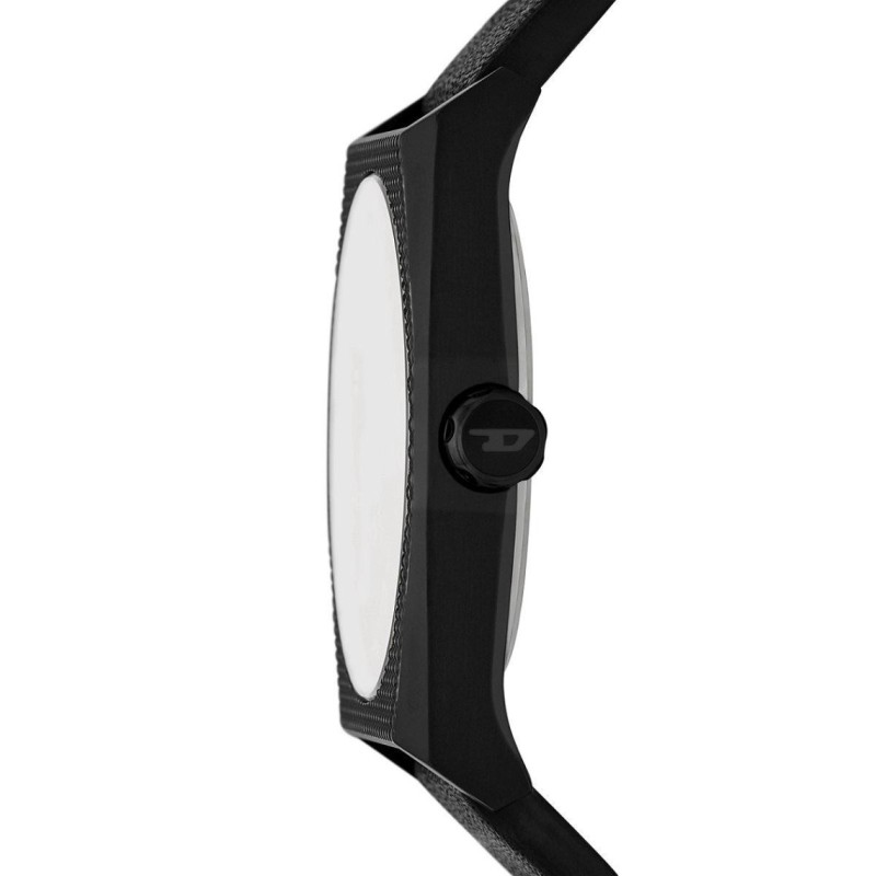 MONTRE DIESEL CUIR noir