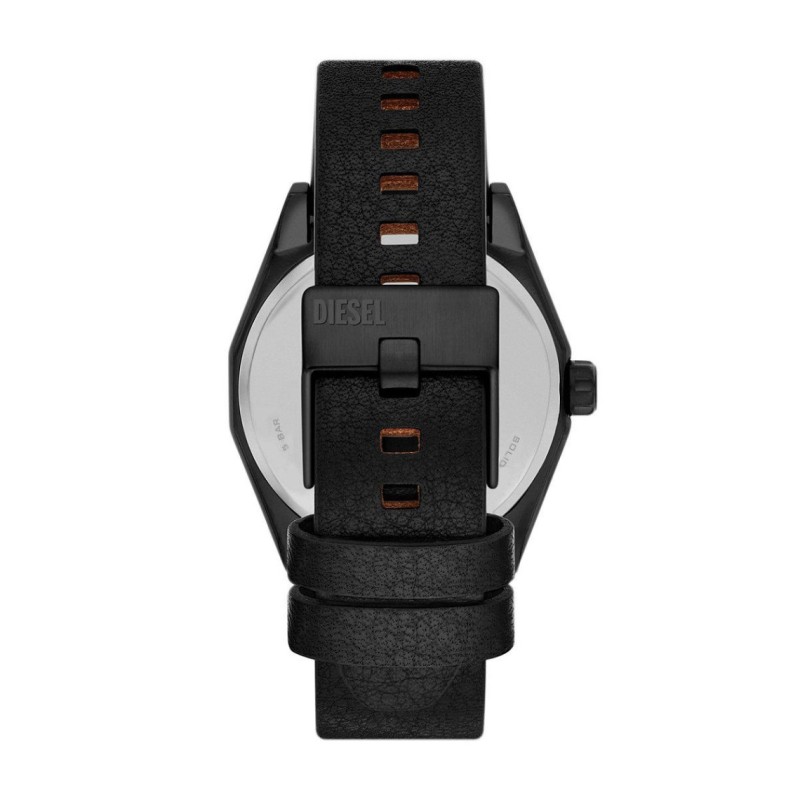MONTRE DIESEL CUIR noir