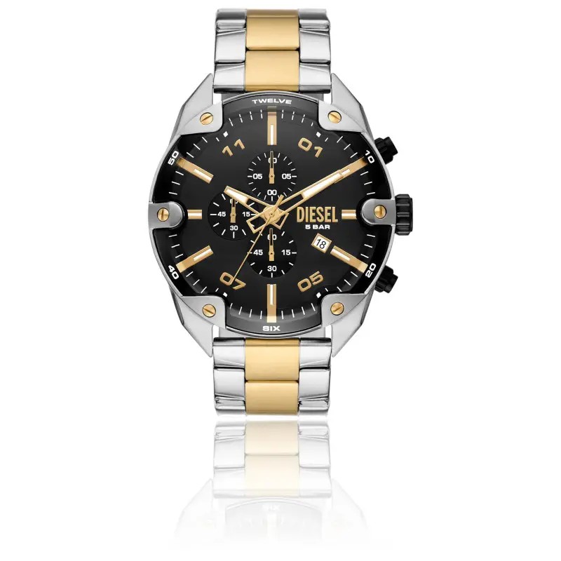 MONTRE DIESEL ACIER BICOLORE