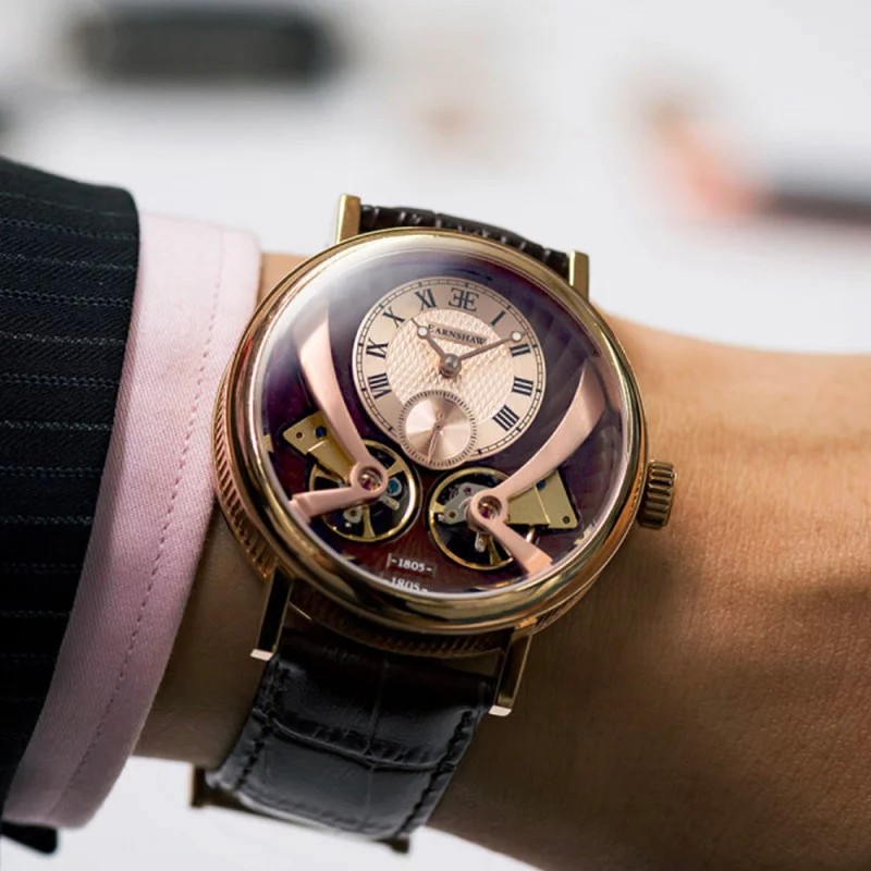 MONTRE Beaufort EARNSHAW HOMME AUTOMATIQUE CUIR