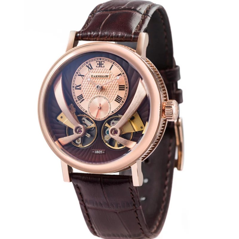 MONTRE Beaufort EARNSHAW HOMME AUTOMATIQUE CUIR