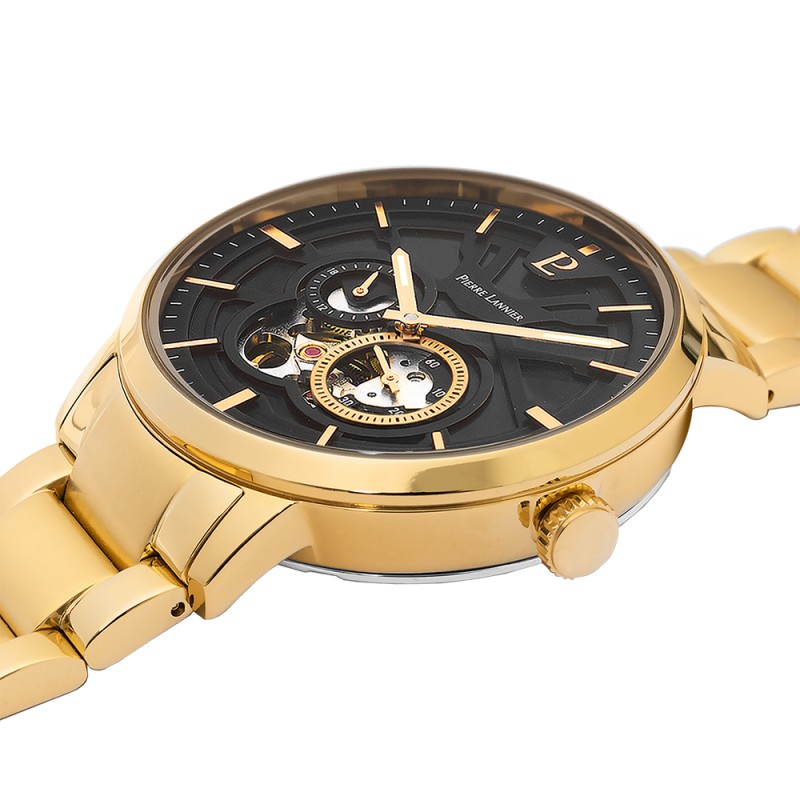 Montre Homme Pierre Lannier Automatique bracelet doré